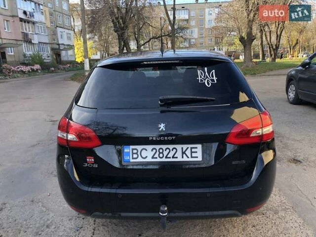 Черный Пежо 308, объемом двигателя 1.56 л и пробегом 190 тыс. км за 6999 $, фото 7 на Automoto.ua