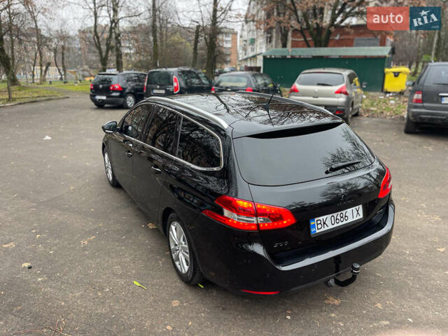 Чорний Пежо 308, об'ємом двигуна 1.6 л та пробігом 153 тис. км за 9200 $, фото 11 на Automoto.ua