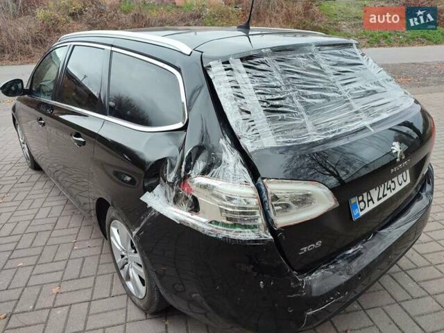 Черный Пежо 308, объемом двигателя 1.56 л и пробегом 180 тыс. км за 5900 $, фото 5 на Automoto.ua