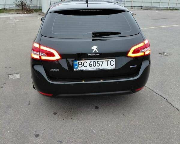 Чорний Пежо 308, об'ємом двигуна 1.56 л та пробігом 163 тис. км за 10400 $, фото 12 на Automoto.ua