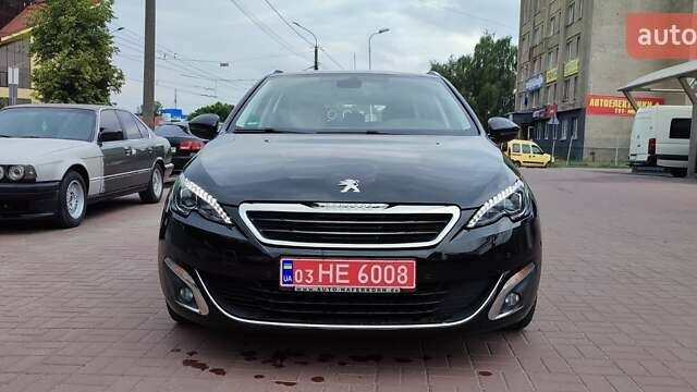 Черный Пежо 308, объемом двигателя 2 л и пробегом 223 тыс. км за 12500 $, фото 1 на Automoto.ua
