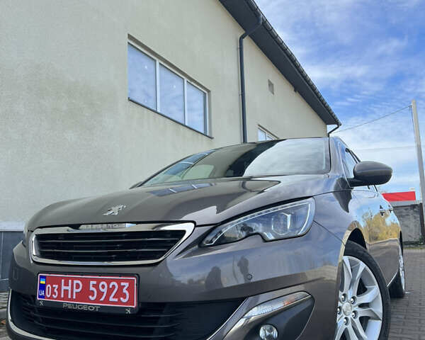 Коричневый Пежо 308, объемом двигателя 2 л и пробегом 240 тыс. км за 11300 $, фото 1 на Automoto.ua