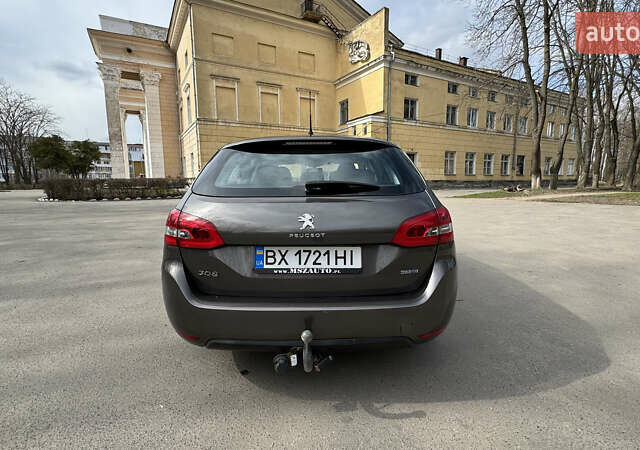 Коричневый Пежо 308, объемом двигателя 1.56 л и пробегом 264 тыс. км за 7500 $, фото 10 на Automoto.ua
