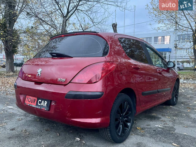 Красный Пежо 308, объемом двигателя 1.6 л и пробегом 194 тыс. км за 5700 $, фото 13 на Automoto.ua