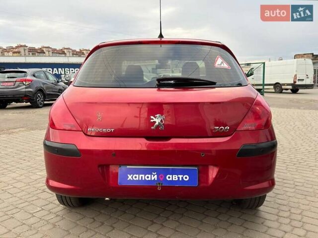 Красный Пежо 308, объемом двигателя 1.6 л и пробегом 192 тыс. км за 6800 $, фото 6 на Automoto.ua
