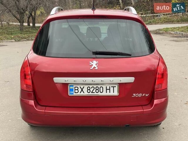 Красный Пежо 308, объемом двигателя 1.6 л и пробегом 170 тыс. км за 4888 $, фото 7 на Automoto.ua