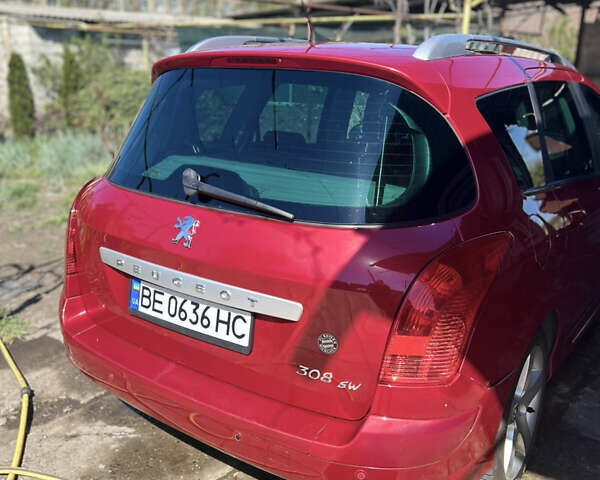 Червоний Пежо 308, об'ємом двигуна 1.56 л та пробігом 153 тис. км за 7000 $, фото 2 на Automoto.ua