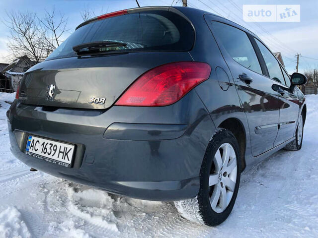 Сірий Пежо 308, об'ємом двигуна 1.6 л та пробігом 230 тис. км за 4500 $, фото 5 на Automoto.ua