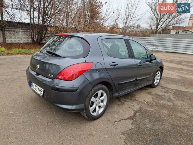 Сірий Пежо 308, об'ємом двигуна 1.56 л та пробігом 197 тис. км за 5600 $, фото 7 на Automoto.ua