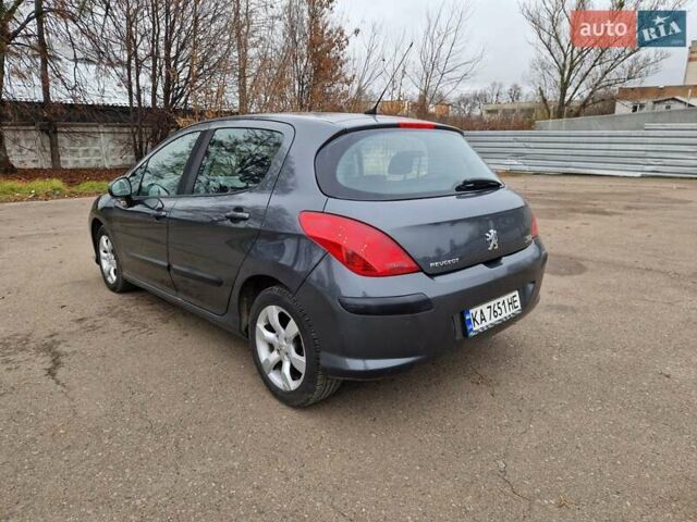 Сірий Пежо 308, об'ємом двигуна 1.56 л та пробігом 197 тис. км за 5600 $, фото 9 на Automoto.ua