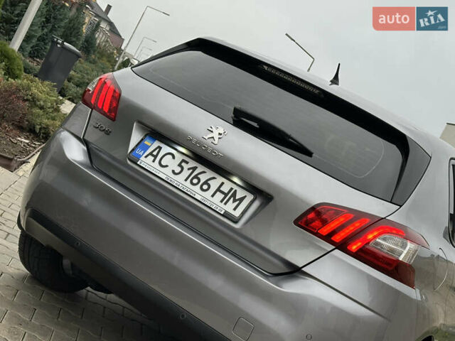 Сірий Пежо 308, об'ємом двигуна 1.6 л та пробігом 120 тис. км за 9700 $, фото 24 на Automoto.ua