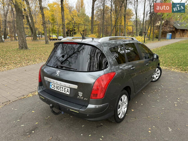 Серый Пежо 308, объемом двигателя 1.6 л и пробегом 330 тыс. км за 4400 $, фото 7 на Automoto.ua