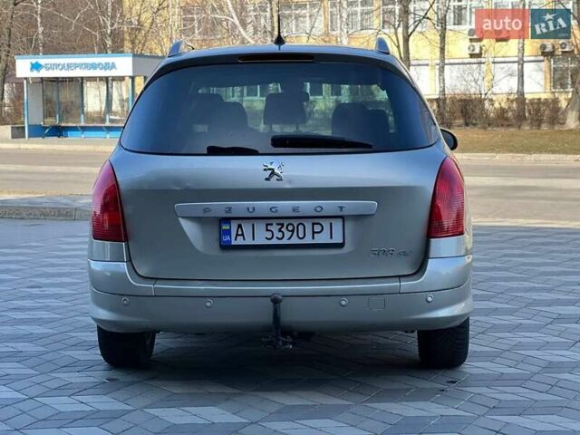 Серый Пежо 308, объемом двигателя 1.6 л и пробегом 316 тыс. км за 5300 $, фото 3 на Automoto.ua