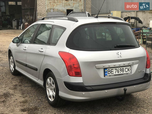 Серый Пежо 308, объемом двигателя 1.6 л и пробегом 237 тыс. км за 6000 $, фото 3 на Automoto.ua