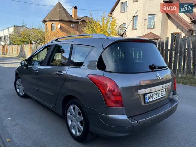 Сірий Пежо 308, об'ємом двигуна 1.6 л та пробігом 231 тис. км за 6150 $, фото 7 на Automoto.ua
