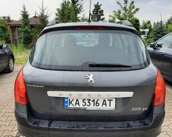 Сірий Пежо 308, об'ємом двигуна 1.56 л та пробігом 322 тис. км за 5900 $, фото 2 на Automoto.ua