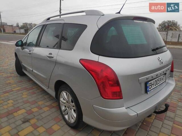 Сірий Пежо 308, об'ємом двигуна 1.56 л та пробігом 229 тис. км за 6500 $, фото 1 на Automoto.ua