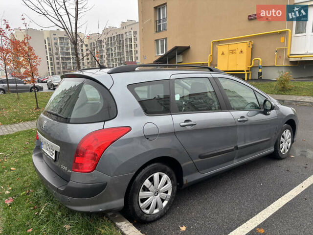 Серый Пежо 308, объемом двигателя 1.56 л и пробегом 234 тыс. км за 6200 $, фото 3 на Automoto.ua