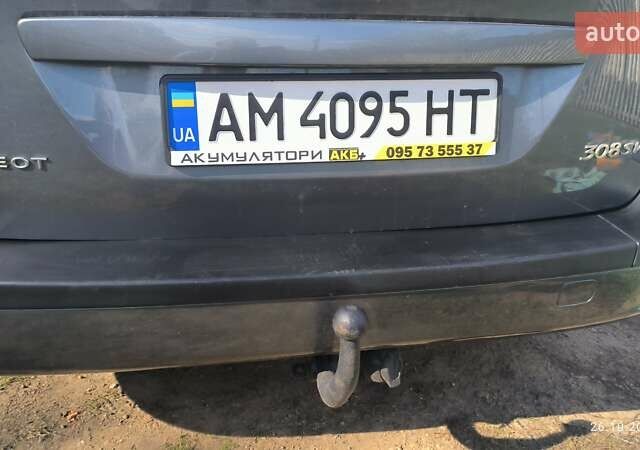 Серый Пежо 308, объемом двигателя 1.56 л и пробегом 200 тыс. км за 6950 $, фото 18 на Automoto.ua