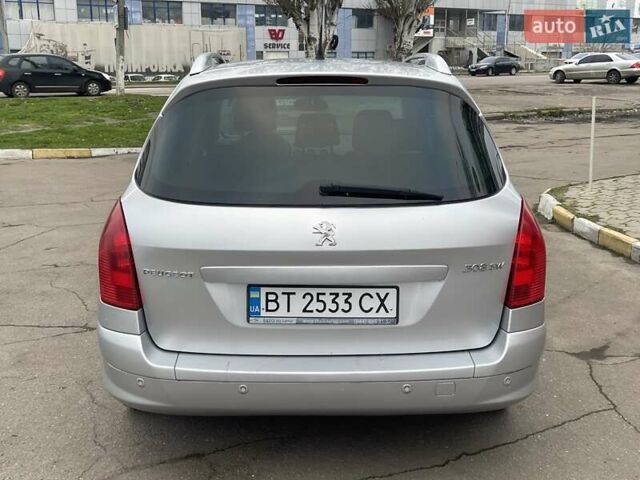 Сірий Пежо 308, об'ємом двигуна 1.56 л та пробігом 288 тис. км за 6200 $, фото 6 на Automoto.ua