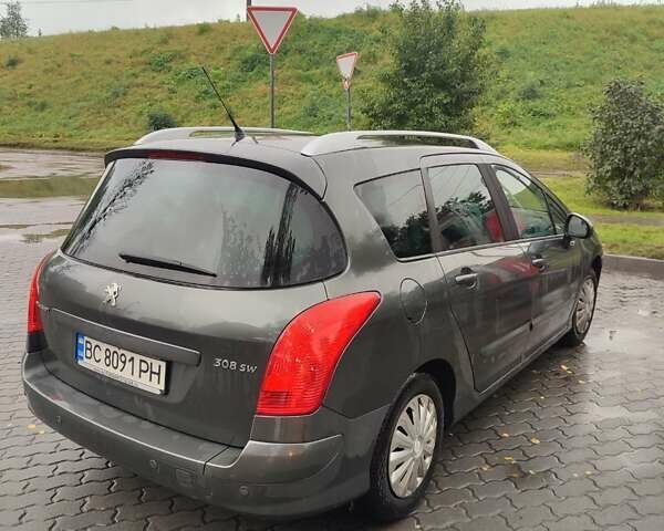 Серый Пежо 308, объемом двигателя 1.6 л и пробегом 240 тыс. км за 5300 $, фото 3 на Automoto.ua