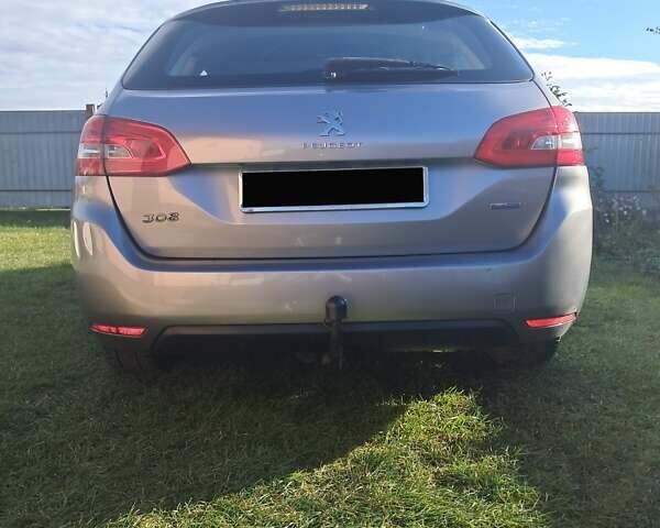 Серый Пежо 308, объемом двигателя 1.56 л и пробегом 259 тыс. км за 7400 $, фото 15 на Automoto.ua