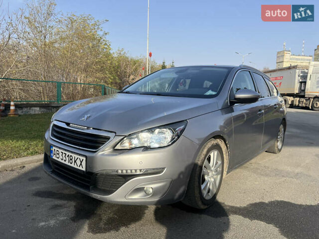 Серый Пежо 308, объемом двигателя 1.56 л и пробегом 250 тыс. км за 8900 $, фото 1 на Automoto.ua