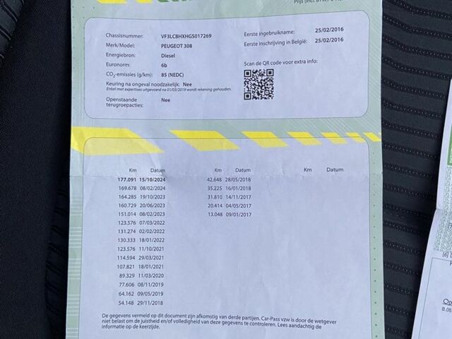 Пежо 308 2016 в Киеве на Automoto.ua Серый Пежо 308, объемом двигателя 1.6 л и пробегом 184 тыс. км за 11500 $, фото 1 на Automoto.ua
