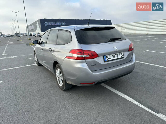 Серый Пежо 308, объемом двигателя 1.56 л и пробегом 228 тыс. км за 9200 $, фото 4 на Automoto.ua