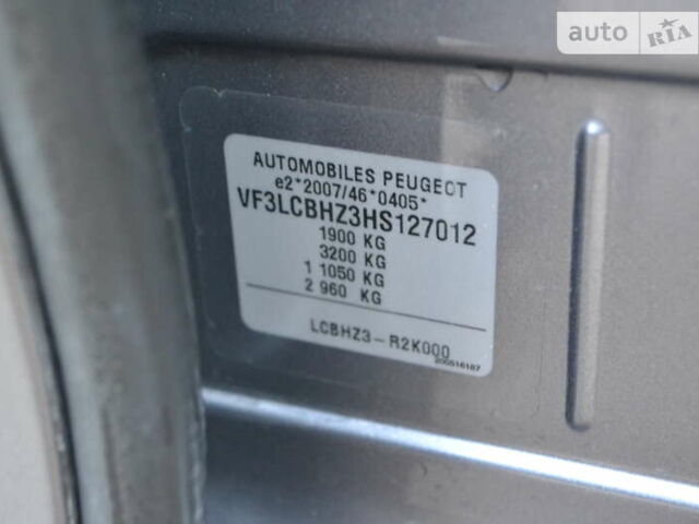Серый Пежо 308, объемом двигателя 1.6 л и пробегом 244 тыс. км за 9800 $, фото 22 на Automoto.ua
