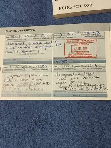 Серый Пежо 308, объемом двигателя 1.56 л и пробегом 217 тыс. км за 6000 $, фото 8 на Automoto.ua