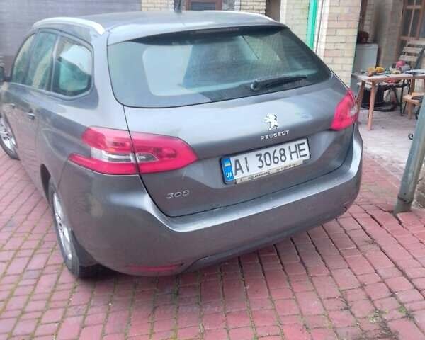 Серый Пежо 308, объемом двигателя 1.56 л и пробегом 160 тыс. км за 8000 $, фото 3 на Automoto.ua