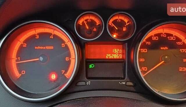 Синий Пежо 308, объемом двигателя 1.6 л и пробегом 252 тыс. км за 5000 $, фото 9 на Automoto.ua
