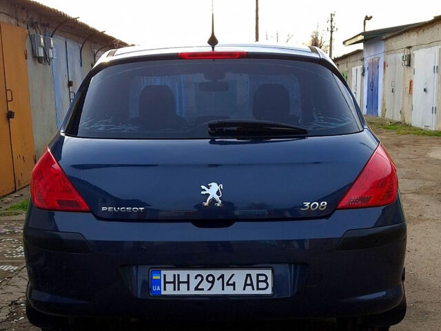Синий Пежо 308, объемом двигателя 1.6 л и пробегом 164 тыс. км за 4600 $, фото 1 на Automoto.ua