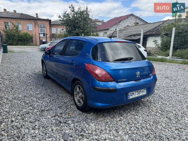 Синій Пежо 308, об'ємом двигуна 1.6 л та пробігом 222 тис. км за 3500 $, фото 3 на Automoto.ua