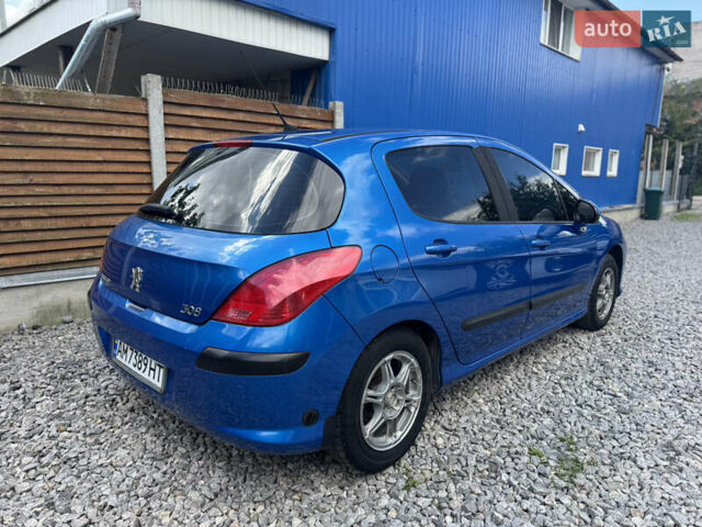Синій Пежо 308, об'ємом двигуна 1.6 л та пробігом 222 тис. км за 3500 $, фото 4 на Automoto.ua