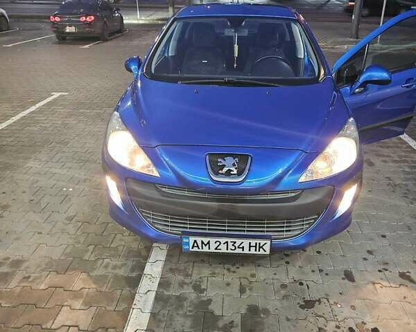 Синий Пежо 308, объемом двигателя 1.6 л и пробегом 220 тыс. км за 5500 $, фото 9 на Automoto.ua