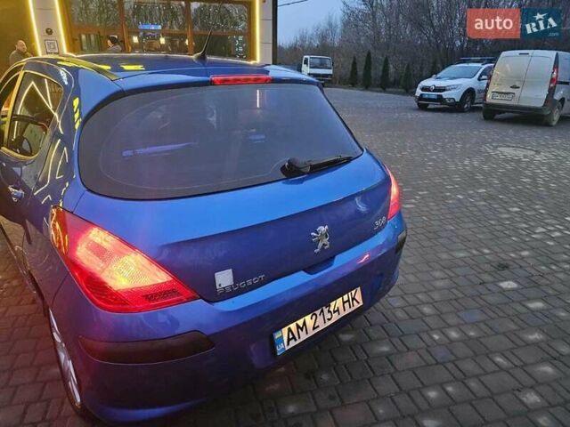 Синий Пежо 308, объемом двигателя 1.6 л и пробегом 220 тыс. км за 5500 $, фото 2 на Automoto.ua