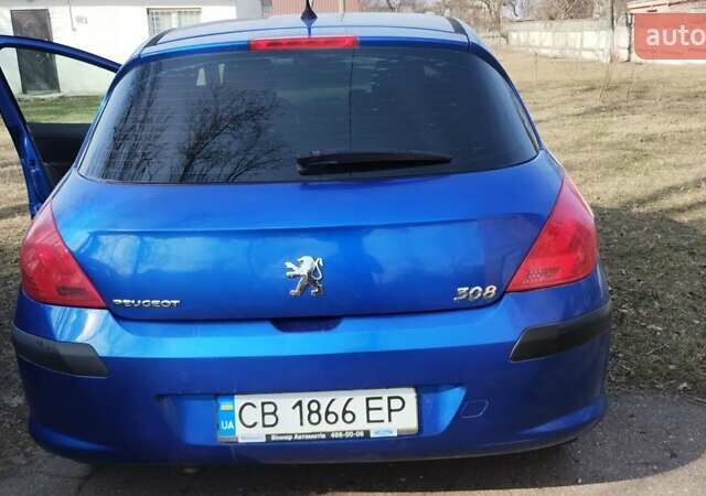 Синій Пежо 308, об'ємом двигуна 1.6 л та пробігом 203 тис. км за 4500 $, фото 1 на Automoto.ua