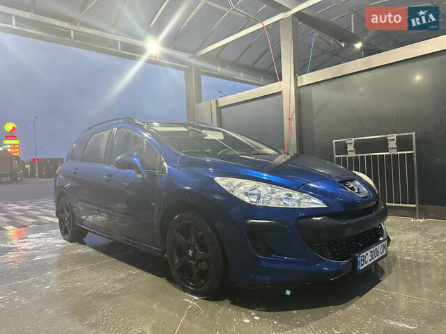Синий Пежо 308, объемом двигателя 1.56 л и пробегом 265 тыс. км за 6300 $, фото 3 на Automoto.ua