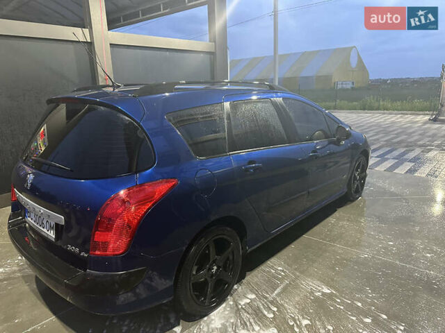 Синий Пежо 308, объемом двигателя 1.56 л и пробегом 265 тыс. км за 6300 $, фото 4 на Automoto.ua