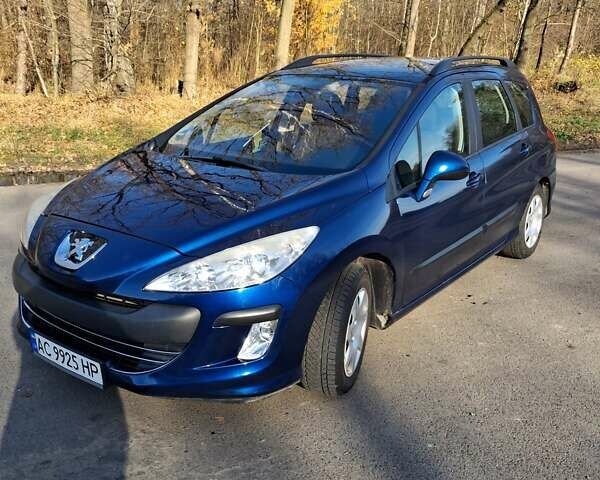 Синий Пежо 308, объемом двигателя 1.6 л и пробегом 165 тыс. км за 6000 $, фото 1 на Automoto.ua