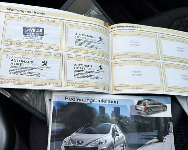 Синий Пежо 308, объемом двигателя 1.56 л и пробегом 235 тыс. км за 5500 $, фото 27 на Automoto.ua