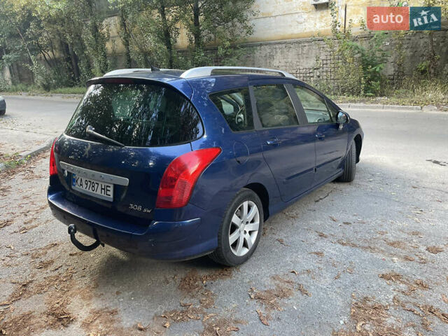 Синий Пежо 308, объемом двигателя 1.6 л и пробегом 239 тыс. км за 5000 $, фото 15 на Automoto.ua
