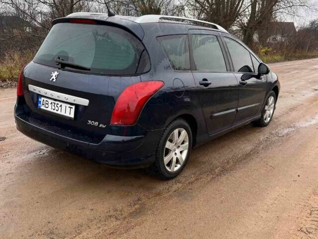 Синий Пежо 308, объемом двигателя 1.6 л и пробегом 320 тыс. км за 5000 $, фото 3 на Automoto.ua