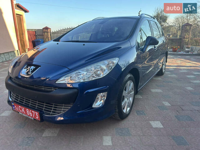 Синій Пежо 308, об'ємом двигуна 1.6 л та пробігом 110 тис. км за 5999 $, фото 1 на Automoto.ua