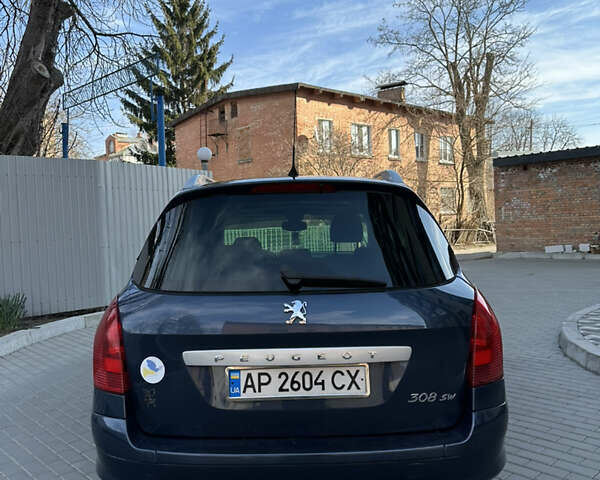 Синий Пежо 308, объемом двигателя 1.6 л и пробегом 303 тыс. км за 4900 $, фото 7 на Automoto.ua
