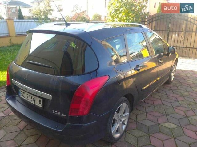 Синий Пежо 308, объемом двигателя 1.6 л и пробегом 167 тыс. км за 5450 $, фото 4 на Automoto.ua