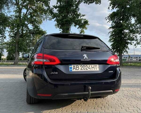 Синий Пежо 308, объемом двигателя 1.56 л и пробегом 280 тыс. км за 8000 $, фото 12 на Automoto.ua