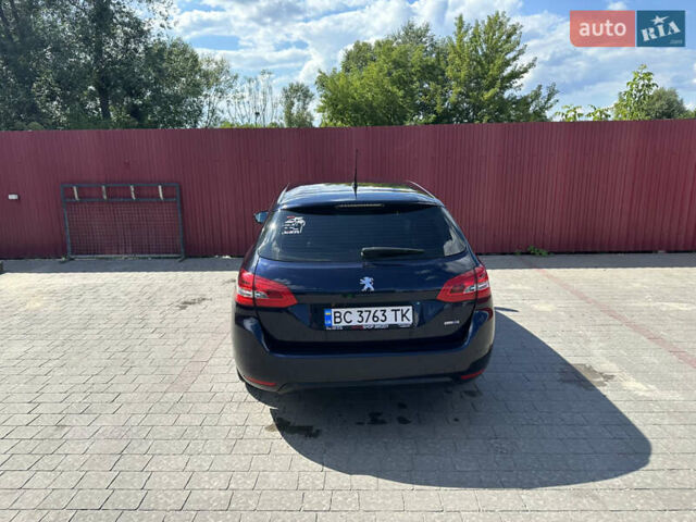 Синий Пежо 308, объемом двигателя 2 л и пробегом 269 тыс. км за 11000 $, фото 4 на Automoto.ua